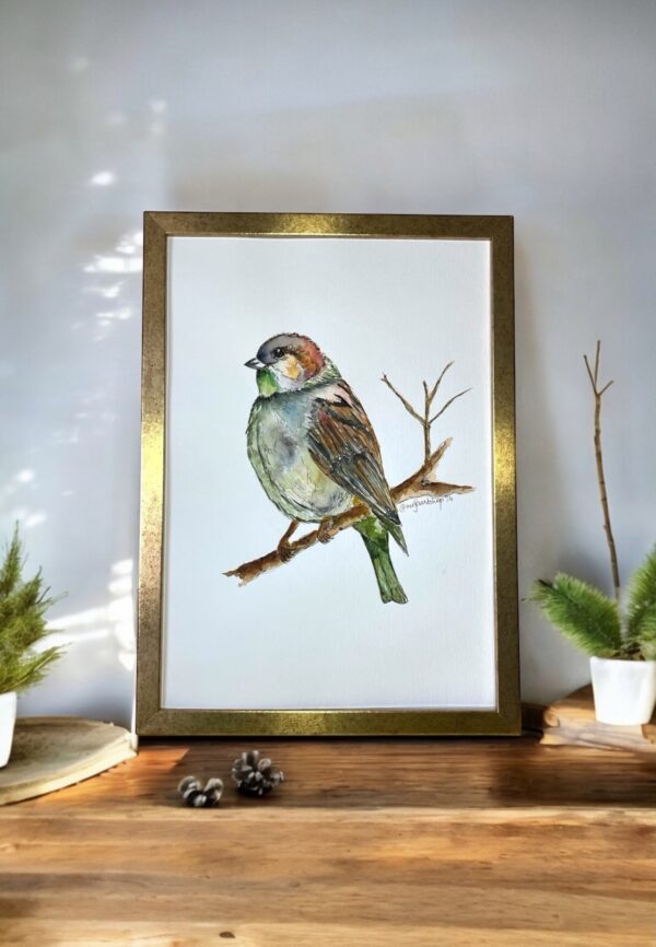 Bird on a tree branch